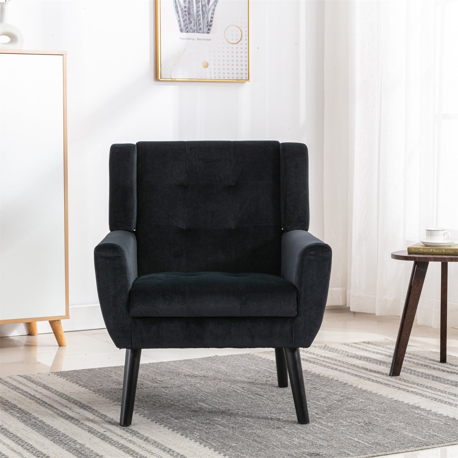 ARMCHAIR Modern Soft Velvet Ergonomic Accent Chair For Living Room, Bedroom - Home Chair
