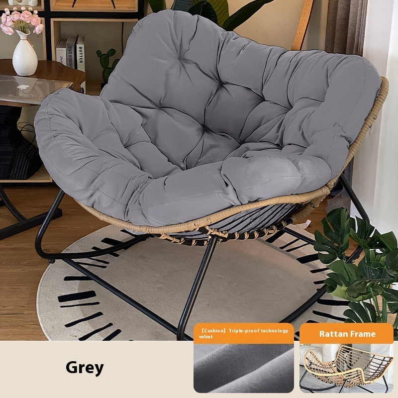 Reclinable Iron Double Rocking Chair