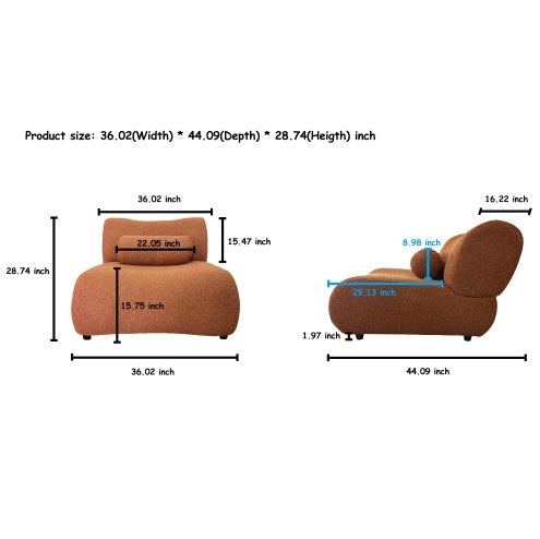 Modular Sofa With Plush Chenille Upholstery - 3-Seat Sectional With Deep Seating & Soft Backrest - Perfect For Living Room Decor