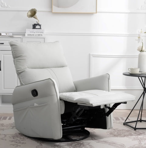 Recliner chair Modern Small Swing Swivel Recliner Bedroom Chair