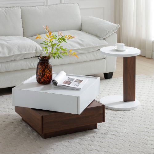 End Table, Small Side Table For Couch, Sofa Table With Wood Frame For Living Room, Bedroom, Bedside, Rustic