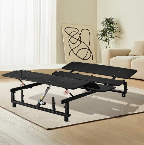 Frame Adjustable Bed Base Frame Queen Bed Frame With Head And Foot Incline Wireless Remote Zero Gravity Quiet Motor Black Queen