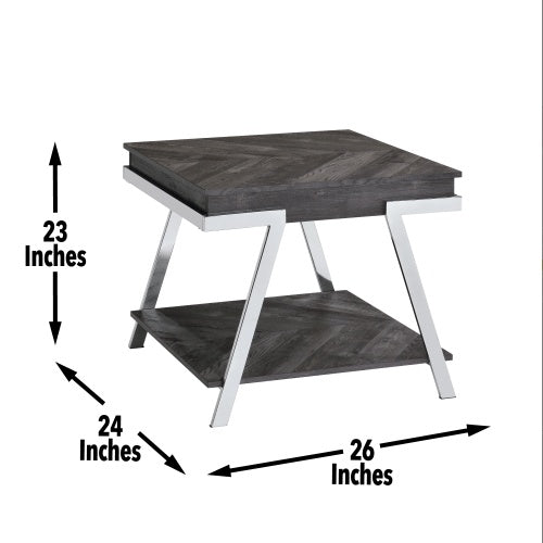 Roma - End Table - Brown