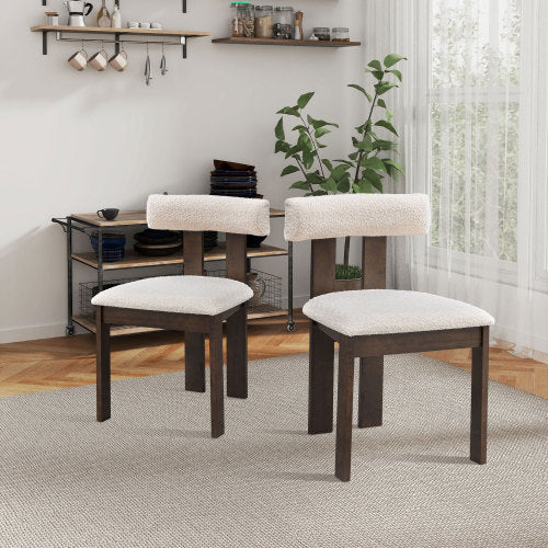 Set Of 2 Wooden Dining Chairs