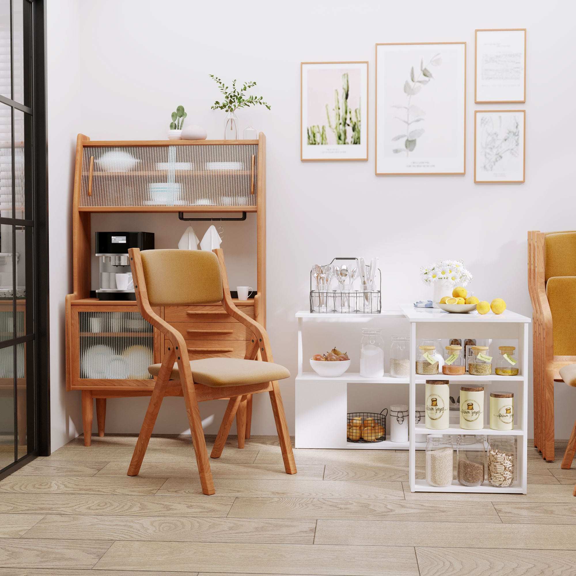 L Shaped Computer Desk With Storage Shelves, Writing Table Workstation, White