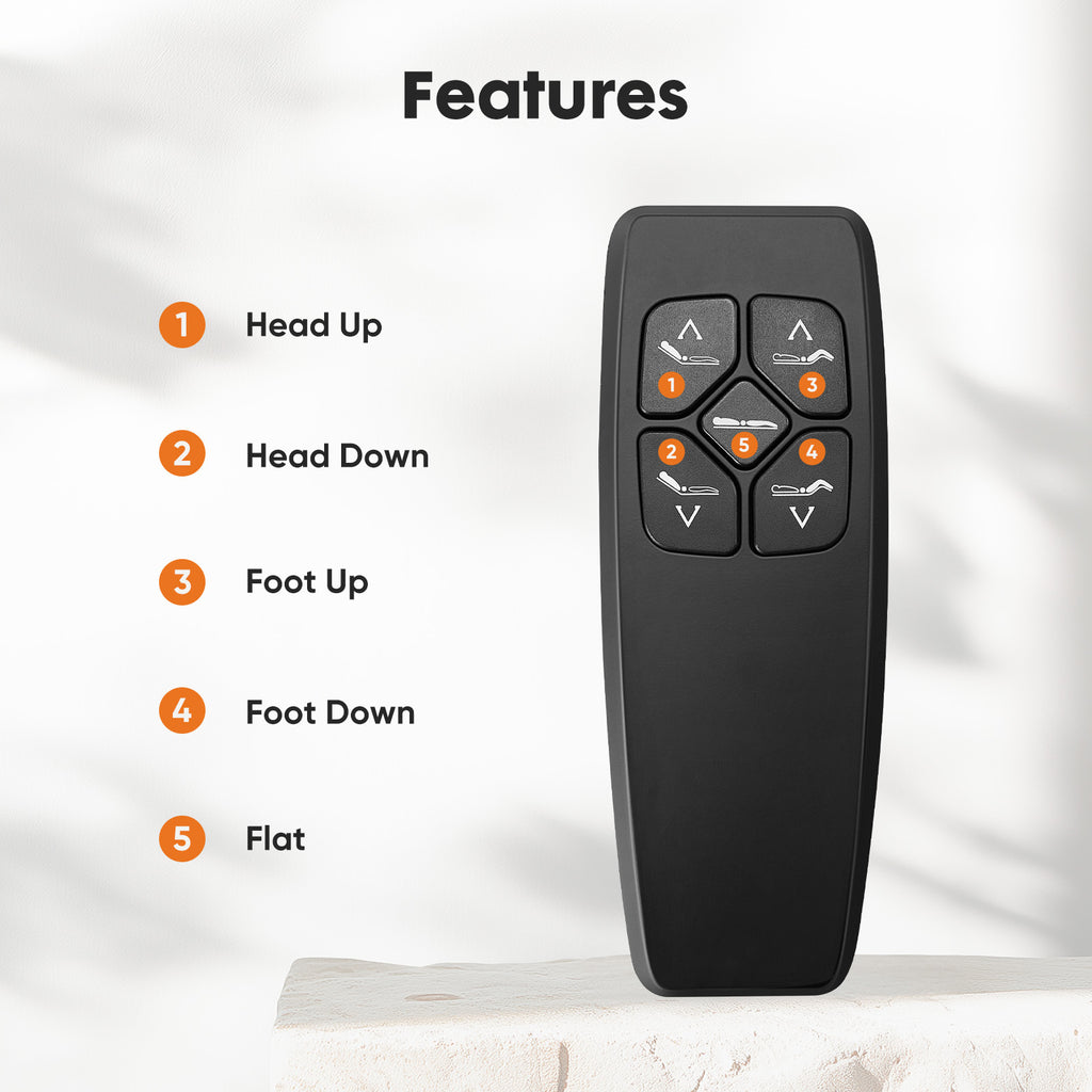 Frame Electric Bed Fully Functional Bed Frame With Wireless Remote Control