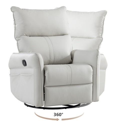 Recliner chair Modern Small Swing Swivel Recliner Bedroom Chair