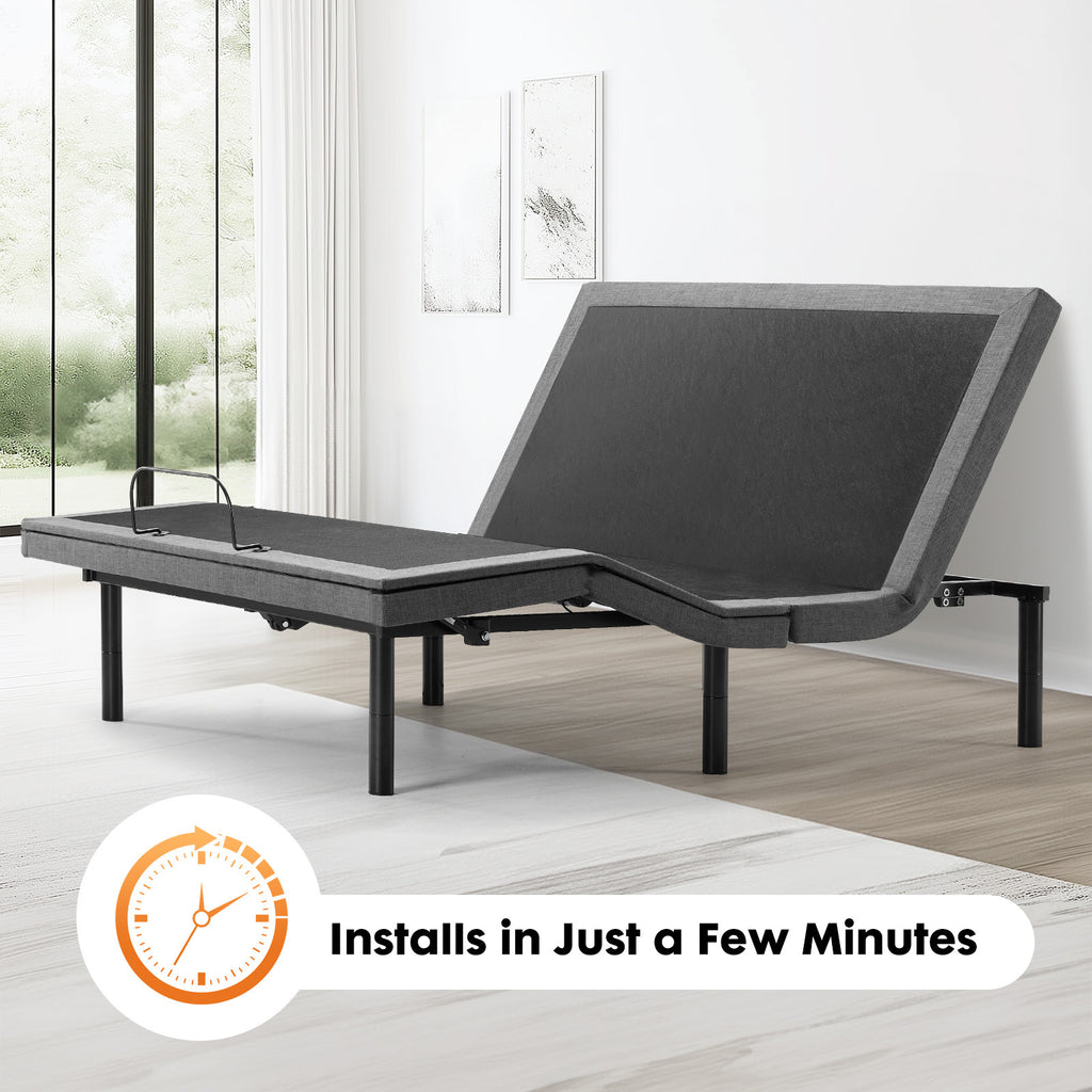 Frame Electric Bed Fully Functional Bed Frame With Wireless Remote Control