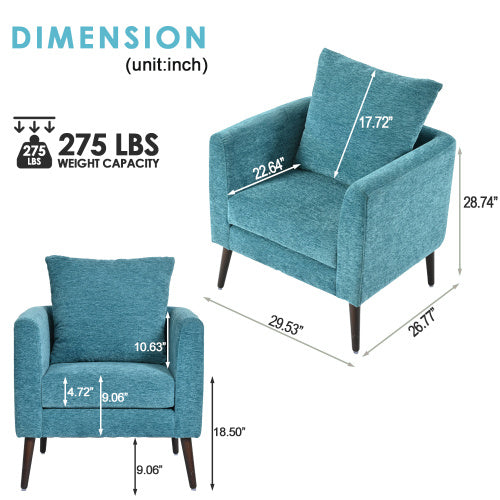 Decorative Chairs In Turquoise