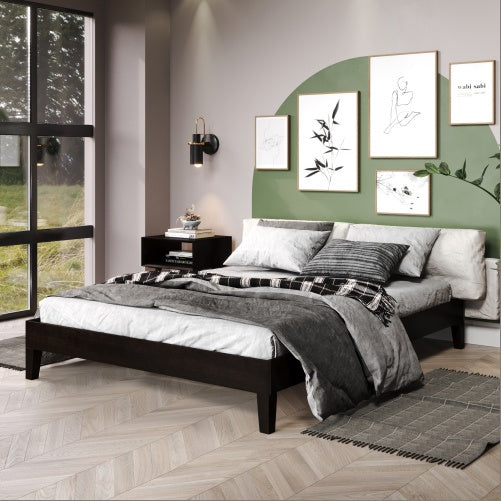 Plataforma Queen Platform Bed - Black