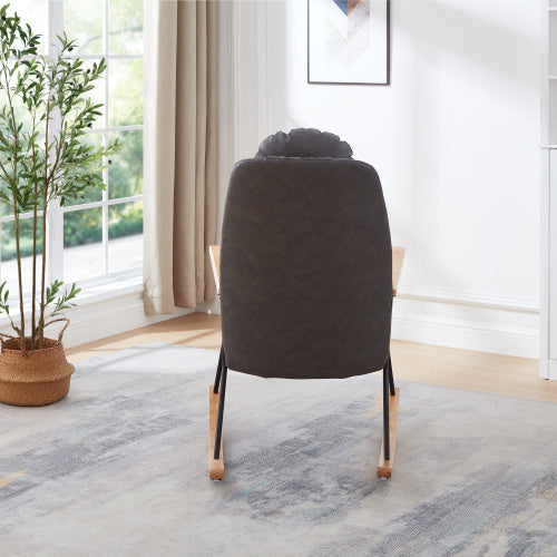 Modern Rocking Chair Comfortable Side Chair For Nursery, Bedroom, Living Room
