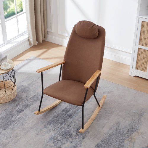 Modern Rocking Chair Comfortable Side Chair For Nursery, Bedroom, Living Room