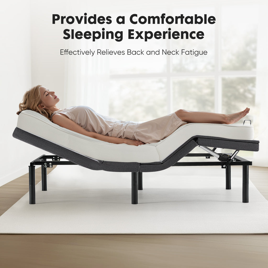 Frame Electric Bed Fully Functional Bed Frame With Wireless Remote Control
