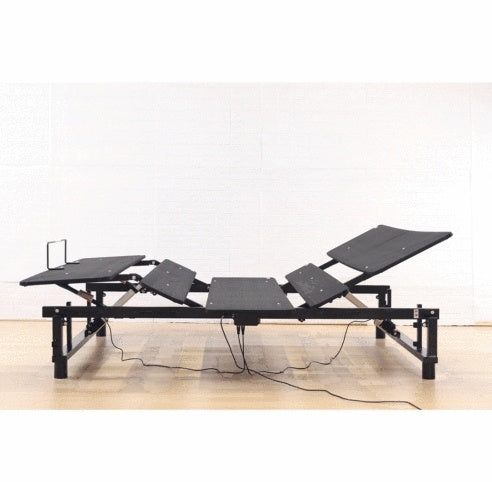 Frame Adjustable Bed Base Frame Queen Bed Frame With Head And Foot Incline Wireless Remote Zero Gravity Quiet Motor Black Queen