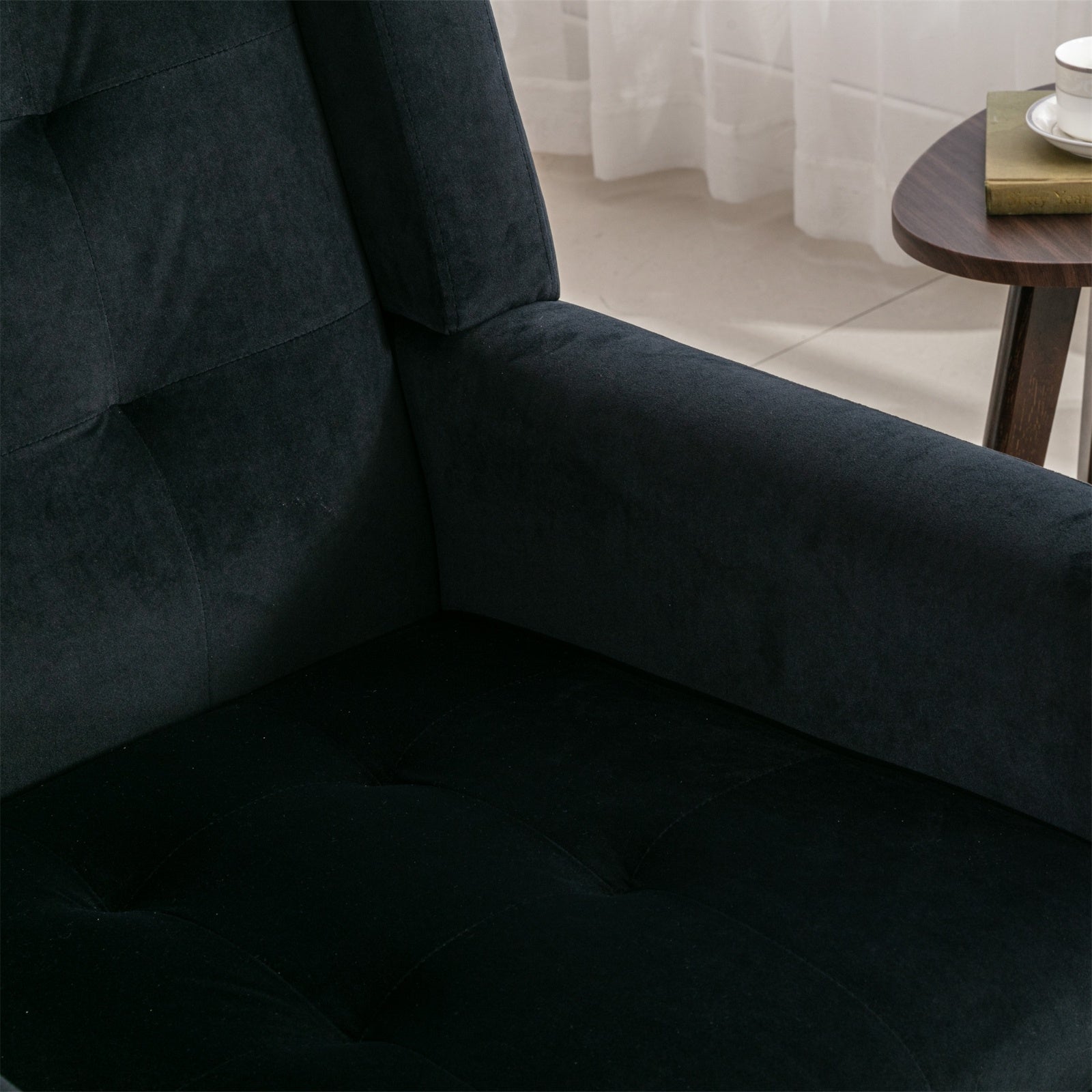ARMCHAIR Modern Soft Velvet Ergonomic Accent Chair For Living Room, Bedroom - Home Chair