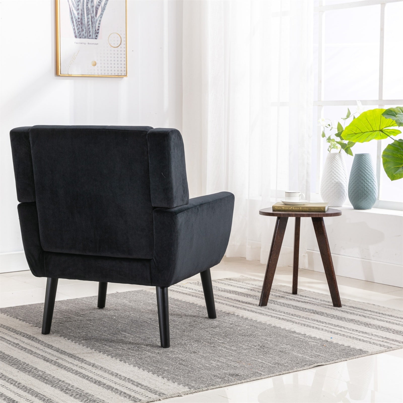 ARMCHAIR Modern Soft Velvet Ergonomic Accent Chair For Living Room, Bedroom - Home Chair