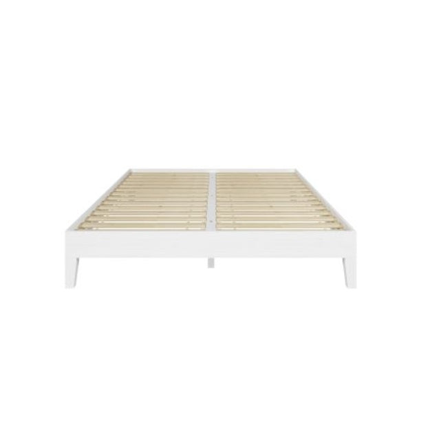Plataforma Queen Platform Bed - White