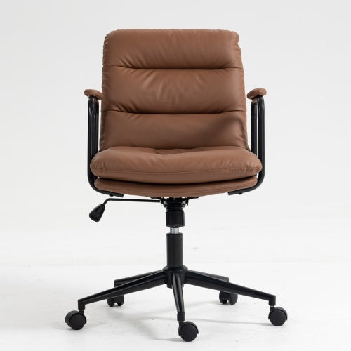 Medium Backrest Home Desk Work Chair With Wheels And Arms