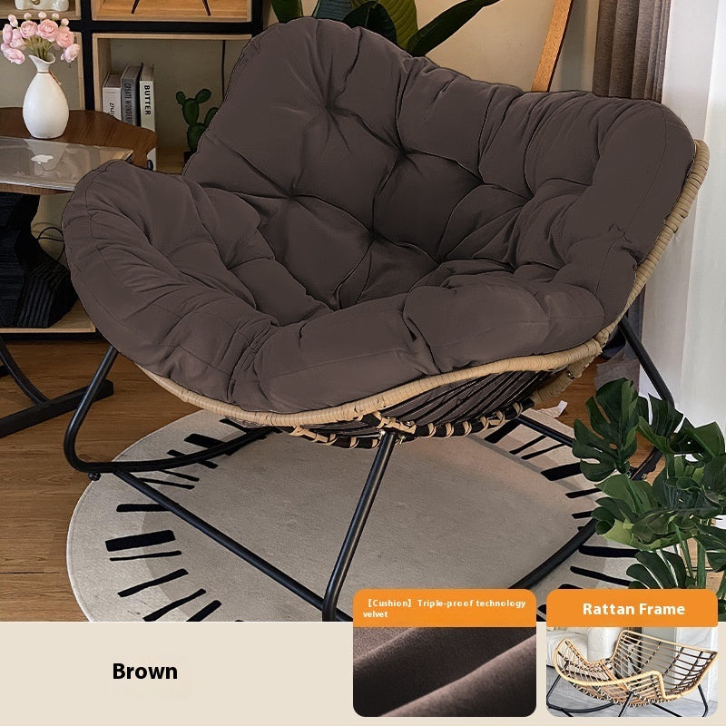 Reclinable Iron Double Rocking Chair