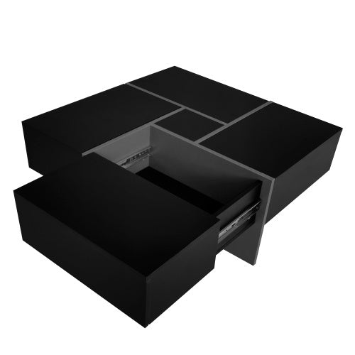 Coffee Table With 4 Hidden Storage Compartments